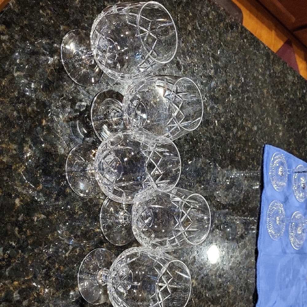 Edinburgh Scottish  Crystal Brandy Glasses. 5" Tall.